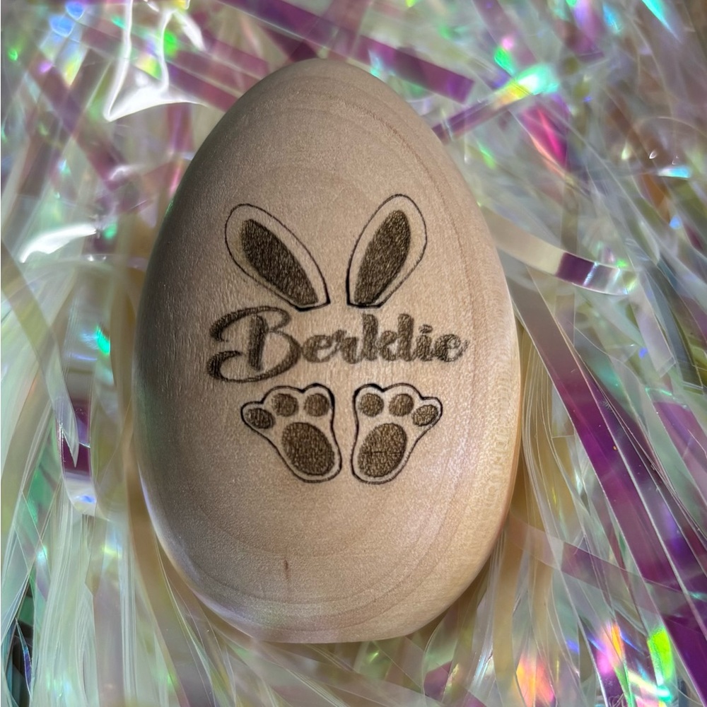 Personalized Wooden Easter Egg